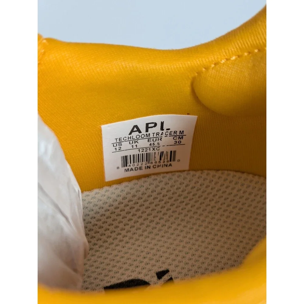 APL TechLoom Tracer Men's Size 12 Mango Yellow Training Shoe - New in Box - Picture 8 of 12